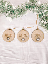 Load image into Gallery viewer, Personalised dog Christmas baubles
