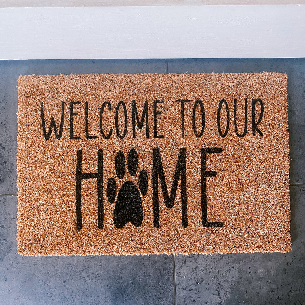 Welcome to our home (paw)