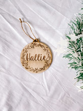 Load image into Gallery viewer, Wooden name Christmas Baubles
