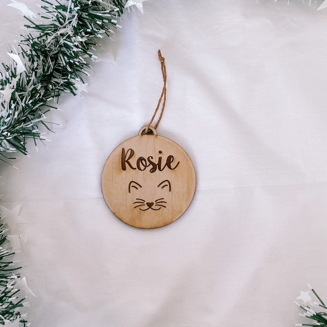 Christmas cat Bauble