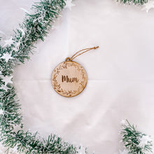 Load image into Gallery viewer, Wooden name Christmas Baubles
